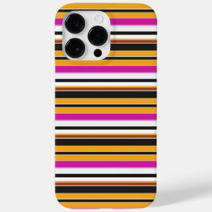 Süße schwarze orange Streifen Case-Mate iPhone 14 Pro Max Hülle