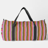 Süße schwarze orange Streifen Duffle Bag (Vorderseite)