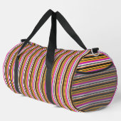 Süße schwarze orange Streifen Duffle Bag (Rechte Ecke)