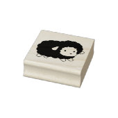 Süße schwarze Schafmutter Gummistempel (Stempel)