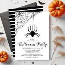 Süße schwarze Spinne Halloween-Party