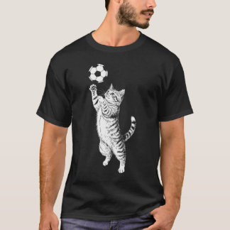 Süße schwarze und weiße Vintage-Tabby-Katze Kätzch T-Shirt
