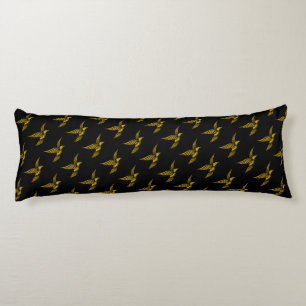 Süße schwarze Vintage-Gold-Adler-Muster Seitenschläferkissen