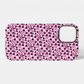 Süße schwarze weiße Blumen iPhone Hülle (Rückseite (Horizontal))