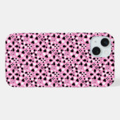 Süße schwarze weiße Blumen iPhone Hülle (Rückseite (Horizontal))