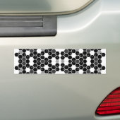 Süße schwarze weiße Hex-Datenmuster Autoaufkleber (Auf Auto)