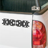 Süße schwarze weiße Hex-Datenmuster Autoaufkleber (Auf Lkw)