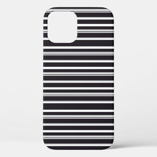 Süße schwarze weiße Streifen Case-Mate iPhone Hülle (Rückseite)
