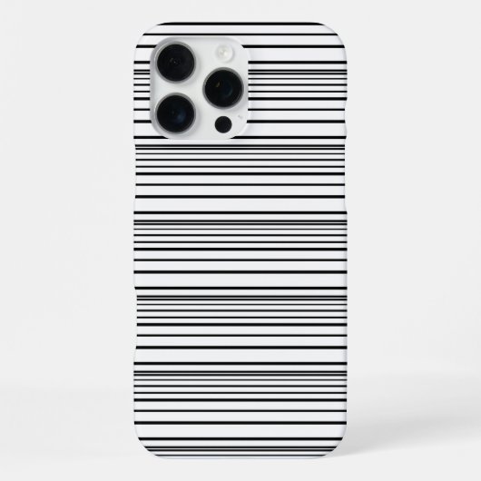 Süße schwarze weiße Streifen iPhone Hülle (Rückseite)