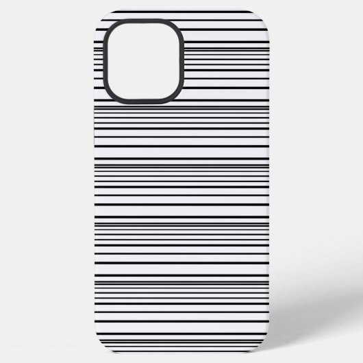 Süße schwarze weiße Streifen iPhone Hülle (Rückseite)