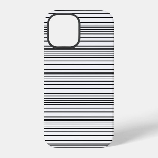 Süße schwarze weiße Streifen iPhone Hülle (Rückseite)