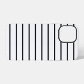 Süße schwarze weiße Streifen iPhone Hülle (Rückseite (Horizontal))
