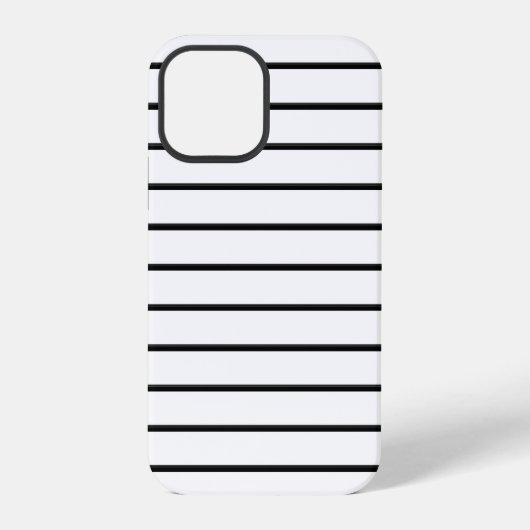 Süße schwarze weiße Streifen iPhone Hülle (Rückseite)