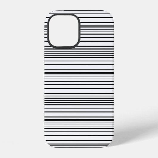Süße schwarze weiße Streifen iPhone Hülle (Rückseite)