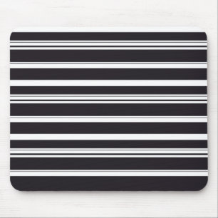 Süße schwarze weiße Streifen Mousepad
