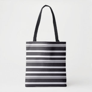 Süße schwarze weiße Streifen Tasche