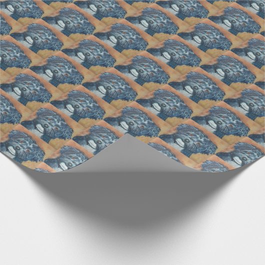 SÜSSE SCHWARZES HAVANESE GESCHENKPAPIER (Ecke)