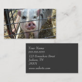 Süße Schwein-Visitenkarten Visitenkarte (Vorne/Hinten)