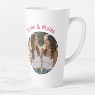 Süße Schwestern Einfache moderne Zitate Foto Name Milchtasse
