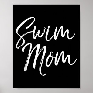 Süße Schwimmende Mutter Muttertagsgeschenk Für Sch Poster