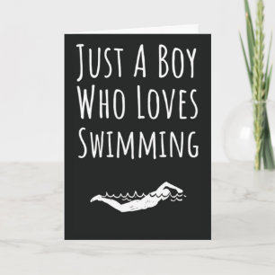 Süße Schwimmkarten für Babyjungen Kinder Schwimmer Karte