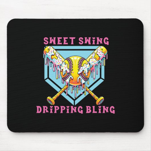 Süße Schwingung Triefender Glanz Softll Eiscreme-T Mousepad (Vorne)