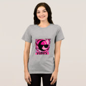 süße Schwingungen Tri-Blend Shirt (Vorderseite voll)