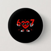 Süße Sechs Sieben 67 Gen Alpha Button (Vorderseite)