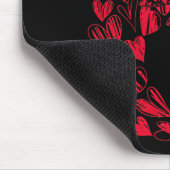 Süße Sechs Sieben Liebe 67 Herzen Paar Nummer 6 Be Mousepad (Ecke)