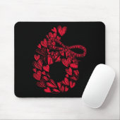 Süße Sechs Sieben Liebe 67 Herzen Paar Nummer 6 Be Mousepad (Mit Mouse)