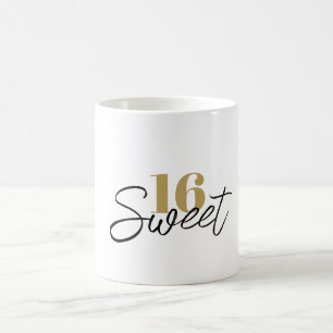 Süße Sechzehn 16. Geburtstag 16 Jahre Geschenk Fav Kaffeetasse