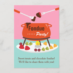 Süße Sechzehn Fondue Geburtstagseinladungen Einladung