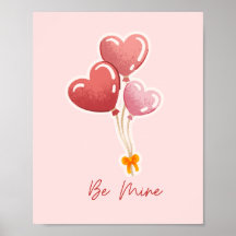 Süße, sei mein Herzballons Valentinstag Leinwand