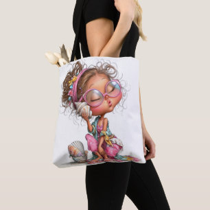 SÜSSE SELTSAME LUSTIGE SOMMER MÄDCHEN TASCHE