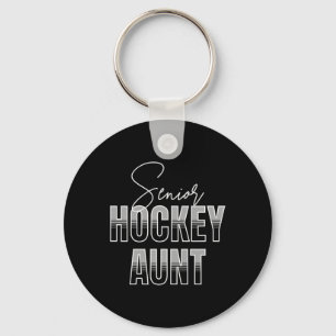 Süße Senioren-Hockey-Tante Schlüsselanhänger