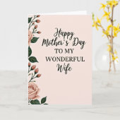 Süße Serif Muttertags-Karte Karte (Gelbe Blume)