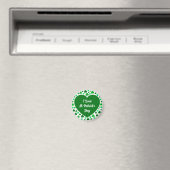 Süße Shamrocks und Herzen Grüner St. Patrick's Day Magnet (In Situ (Geschirrspüler))