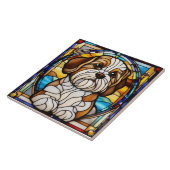 Süße Shih Tzu Dekorative Keramikfliese (Seite)