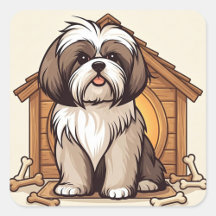 Süße Shih Tzu Illustration