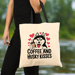 Süße Sibirische Husky-Mama Coffee-Liebhaberin Welp Tragetasche