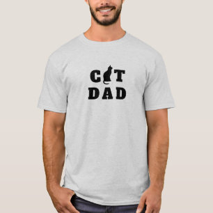 Süße Silhouette von Cat Dad T-Shirt