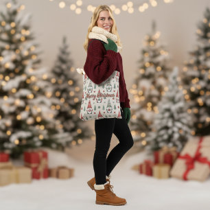 Süße skandinavische Weihnachts-Gnom-Tasche Tasche