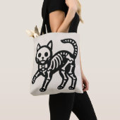 Süße Skelettkatze Tasche (Von Nahem)