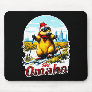 Süße Ski-Abenteuer in Omaha Groundhog Prairie Dog Mousepad