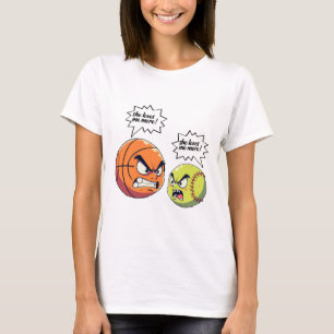 Süße Skizze Mädchen Frauen Tochter Sie liebt mich T-Shirt