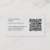 Süße skurrile Gartenservice & QR-Code Visitenkarte (Rückseite)