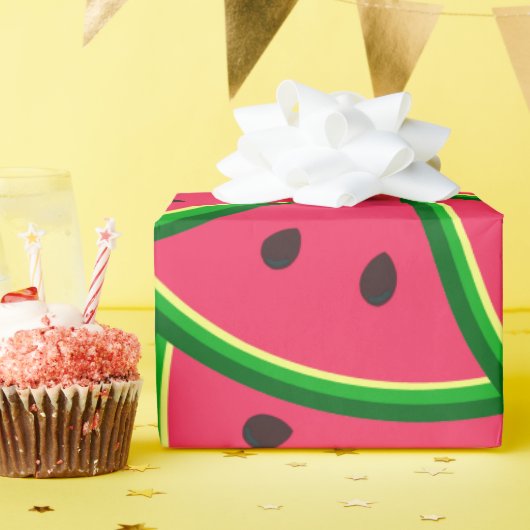 Süße, skurrile Wassermelonen-Scheiben Muster Geschenkpapier (Geburtstagsparty)