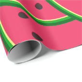 Süße, skurrile Wassermelonen-Scheiben Muster Geschenkpapier (Rolleneckpunkt)