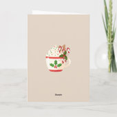 Süße skurrile Winterstadt Weihnachtskarte Karte (Rückseite)