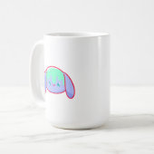 Süße Slime-Hasen-Wassertropfen-Figur Kaffeetasse (Vorderseite Links)